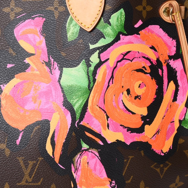 Very Good Condition LOUIS VUITTON Neverfull MM Tote Bag M48613 Monogram Rose Brown Gold Hardware Used 4a000917