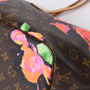 Very Good Condition LOUIS VUITTON Neverfull MM Tote Bag M48613 Monogram Rose Brown Gold Hardware Used 4a000917