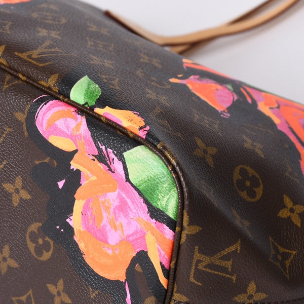 Very Good Condition LOUIS VUITTON Neverfull MM Tote Bag M48613 Monogram Rose Brown Gold Hardware Used 4a000917