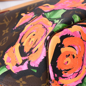 Very Good Condition LOUIS VUITTON Neverfull MM Tote Bag M48613 Monogram Rose Brown Gold Hardware Used 4a000917