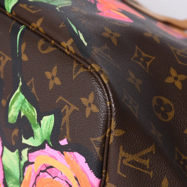 Very Good Condition LOUIS VUITTON Neverfull MM Tote Bag M48613 Monogram Rose Brown Gold Hardware Used 4a000917