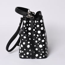 画像をギャラリービューアに読み込む, 新品同様 LOUIS VUITTON ルイヴィトン ネオノエMM 2WAYバッグ M21753 モノグラム アンプラント ブラック ホワイト 草間彌生 中古 4a001028
