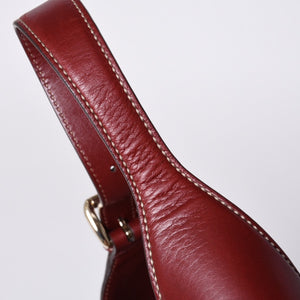 Very good condition GUCCI Gucci 85th Anniversary Horsebit Hobo One Shoulder Bag 163804 2123 Red Multicolor Velor Leather Silver Hardware Used 4a001095