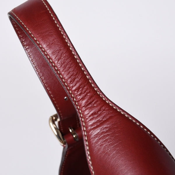 Very good condition GUCCI Gucci 85th Anniversary Horsebit Hobo One Shoulder Bag 163804 2123 Red Multicolor Velor Leather Silver Hardware Used 4a001095