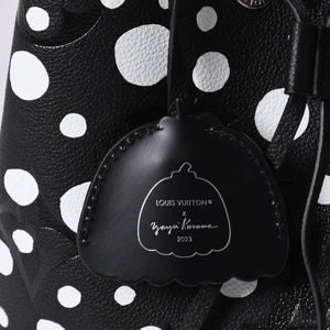 新品同様 LOUIS VUITTON ルイヴィトン ネオノエMM 2WAYバッグ M21753 モノグラム アンプラント ブラック ホワイト 草間彌生 中古 4a001028