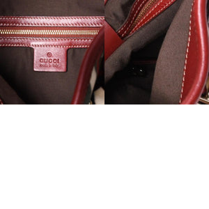 Very good condition GUCCI Gucci 85th Anniversary Horsebit Hobo One Shoulder Bag 163804 2123 Red Multicolor Velor Leather Silver Hardware Used 4a001095