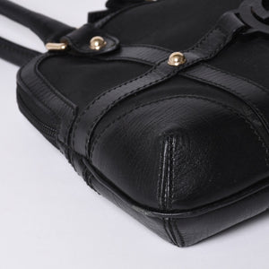 GUCCI グッチ インターロッキングG ワンショルダーバッグ 253341 ブラック レザー GGキャンバス ゴールド金具 美品 中古 4a001093