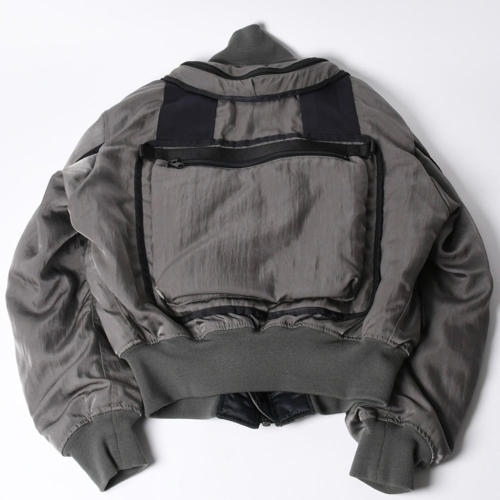 ISSEY MIYAKE MEN ISSEY MIYAKE MEN 96AW Parachute Cargo Bomber Jacket Size L Good Condition Used 4a001047
