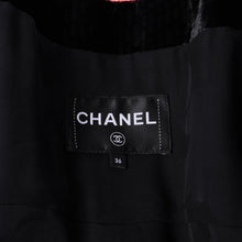画像をギャラリービューアに読み込む, 極美品 CHANEL シャネル ロングコート P73309V64833 サイズ36 ココマーク コーデュロイ ツイード ブラック ピンク 中古 4a001246
