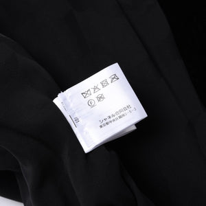 極美品 CHANEL シャネル ロングコート P73309V64833 サイズ36 ココマーク コーデュロイ ツイード ブラック ピンク 中古 4a001246