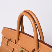画像をギャラリービューアに読み込む, 極美品 HERMES エルメス Haut a Courroies オータクロア45 ハンドバッグ アルデンヌ ナチュラル ゴールド金具 ○Z刻印 中古 4a001378