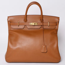 画像をギャラリービューアに読み込む, 極美品 HERMES エルメス Haut a Courroies オータクロア45 ハンドバッグ ゴールド クシュベル ゴールド金具 ○Z刻印 中古 4a001376