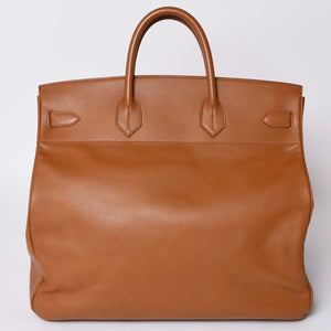 極美品 HERMES エルメス Haut a Courroies オータクロア45 ハンドバッグ ゴールド クシュベル ゴールド金具 ○Z刻印 中古 4a001376