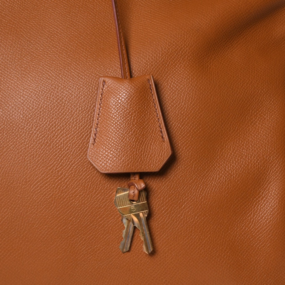 極美品 HERMES エルメス Haut a Courroies オータクロア45 ハンドバッグ ゴールド クシュベル ゴールド金具 ○Z刻印 中古 4a001376