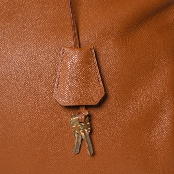 極美品 HERMES エルメス Haut a Courroies オータクロア45 ハンドバッグ ゴールド クシュベル ゴールド金具 ○Z刻印 中古 4a001376