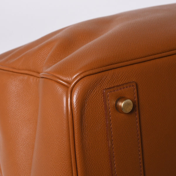 極美品 HERMES エルメス Haut a Courroies オータクロア45 ハンドバッグ ゴールド クシュベル ゴールド金具 ○Z刻印 中古 4a001376