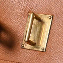 画像をギャラリービューアに読み込む, 極美品 HERMES エルメス Haut a Courroies オータクロア45 ハンドバッグ ゴールド クシュベル ゴールド金具 ○Z刻印 中古 4a001376