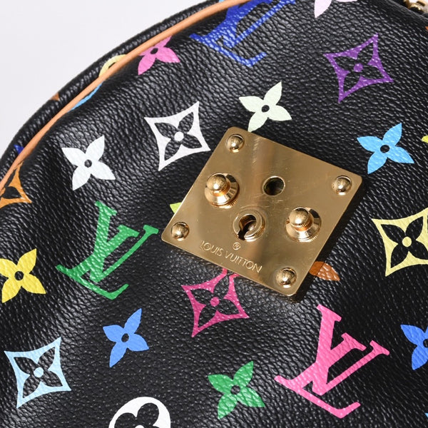 Very Good Condition LOUIS VUITTON Speedy 30 Handbag M92642 Monogram Multicolor Black Gold Hardware Takashi Murakami Used 4a000918