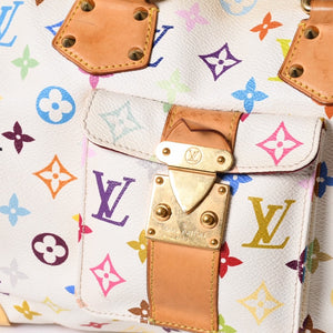 LOUIS VUITTON Speedy 30 Handbag M92643 Monogram Multicolor Takashi Murakami White Used 4a001018