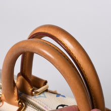 画像をギャラリービューアに読み込む, LOUIS VUITTON ルイヴィトン スピーディ30 ハンドバッグ M92643 モノグラム マルチカラー 村上隆 ホワイト 中古 4a001018