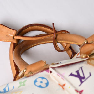 LOUIS VUITTON Speedy 30 Handbag M92643 Monogram Multicolor Takashi Murakami White Used 4a001018