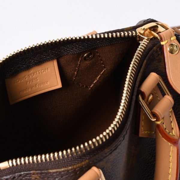Like new LOUIS VUITTON Nano Speedy Handbag 2WAY Bag M81085 Monogram Used 4a000995