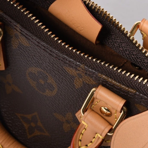 Like new LOUIS VUITTON Nano Speedy Handbag 2WAY Bag M81085 Monogram Used 4a000995