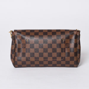 LOUIS VUITTON Shoulder Bag Damier Favorite MM Damier Canvas N41129 Brown Good Condition Used 4a000731