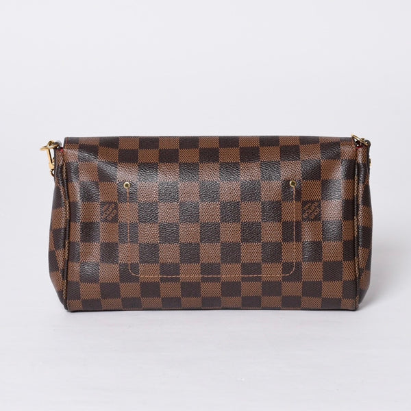 LOUIS VUITTON Shoulder Bag Damier Favorite MM Damier Canvas N41129 Brown Good Condition Used 4a000731