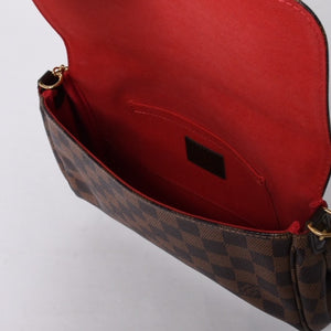 LOUIS VUITTON Shoulder Bag Damier Favorite MM Damier Canvas N41129 Brown Good Condition Used 4a000731
