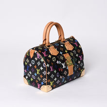 画像をギャラリービューアに読み込む, 極美品 LOUIS VUITTON ルイヴィトン スピーディ30 ハンドバッグ M92642 モノグラム マルチカラー ブラック ゴールド金具 村上隆 中古 4a000918