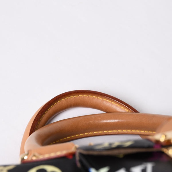 Very Good Condition LOUIS VUITTON Speedy 30 Handbag M92642 Monogram Multicolor Black Gold Hardware Takashi Murakami Used 4a000918