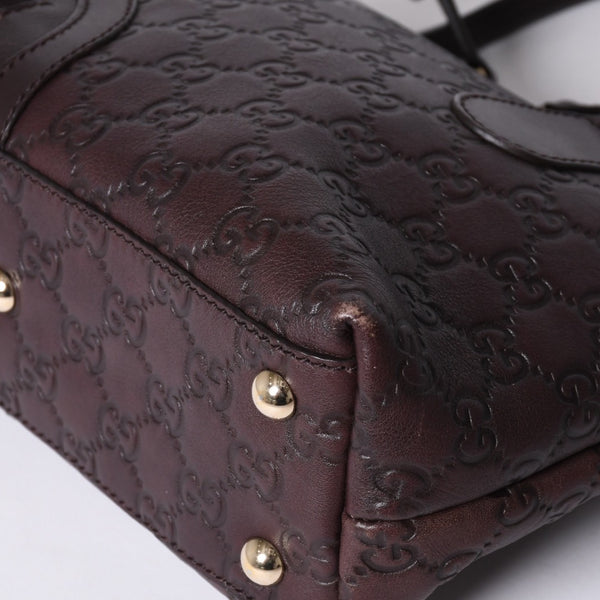 GUCCI グッチ ホースビット GGトートバッグ Hand Bag ハンドバッグ レザー 232964 ブラウン イタリア製 美品 中古 4a001066