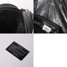 画像をギャラリービューアに読み込む, CHANEL シャネル チェーンショルダーバッグ 1番台 ココマークパッチ ラムスキン フリンジ ブラック ゴールド金具 美品 中古 4a000933