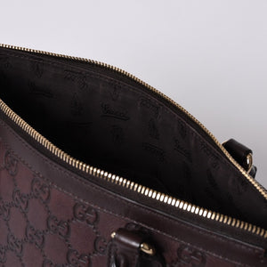 GUCCI グッチ ホースビット GGトートバッグ Hand Bag ハンドバッグ レザー 232964 ブラウン イタリア製 美品 中古 4a001066