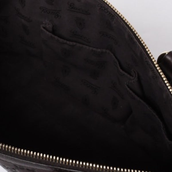 GUCCI グッチ ホースビット GGトートバッグ Hand Bag ハンドバッグ レザー 232964 ブラウン イタリア製 美品 中古 4a001066