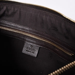 GUCCI グッチ ホースビット GGトートバッグ Hand Bag ハンドバッグ レザー 232964 ブラウン イタリア製 美品 中古 4a001066