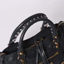 画像をギャラリービューアに読み込む, BALENCIAGA バレンシアガ ジャイアントミニシティ 2WAY ハンドバッグ 300295 ブラック レザー 美品 中古 4a001117