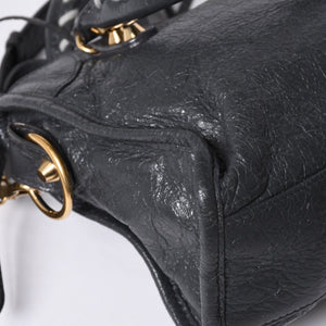 BALENCIAGA Giant Mini City 2WAY Handbag 300295 Black Leather Good Condition Used 4a001117