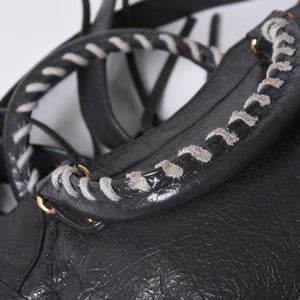 BALENCIAGA Giant Mini City 2WAY Handbag 300295 Black Leather Good Condition Used 4a001117