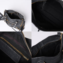 画像をギャラリービューアに読み込む, BALENCIAGA バレンシアガ ジャイアントミニシティ 2WAY ハンドバッグ 300295 ブラック レザー 美品 中古 4a001117