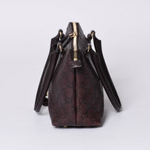 画像をギャラリービューアに読み込む, GUCCI グッチ ホースビット GGトートバッグ Hand Bag ハンドバッグ レザー 232964 ブラウン イタリア製 美品 中古 4a001066
