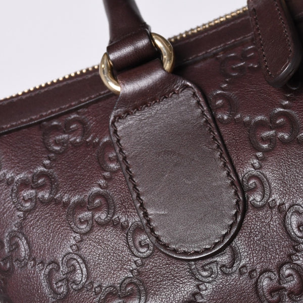 GUCCI グッチ ホースビット GGトートバッグ Hand Bag ハンドバッグ レザー 232964 ブラウン イタリア製 美品 中古 4a001066
