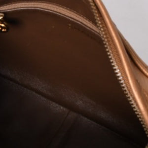 Very Good Condition CHANEL Chain Shoulder Bag No. 2 Coco Mark Coco Ball Lambskin Quilted Bronze Gold Hardware Used 4a000914