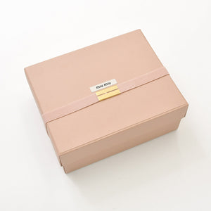 極美品 MIUMIU ミュウミュウ コットンブルマショーツ ショートパンツ 25SS サイズ2 ブルー コットン 中古 4a001070