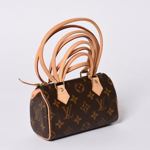 新品同様 LOUIS VUITTON ルイヴィトン COMME des GARCONS 2008年 ミニスピーディ ルイヴィトン ギャルソン ブラウン M40267 中古 4a000102