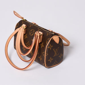 新品同様 LOUIS VUITTON ルイヴィトン COMME des GARCONS 2008年 ミニスピーディ ルイヴィトン ギャルソン ブラウン M40267 中古 4a000102