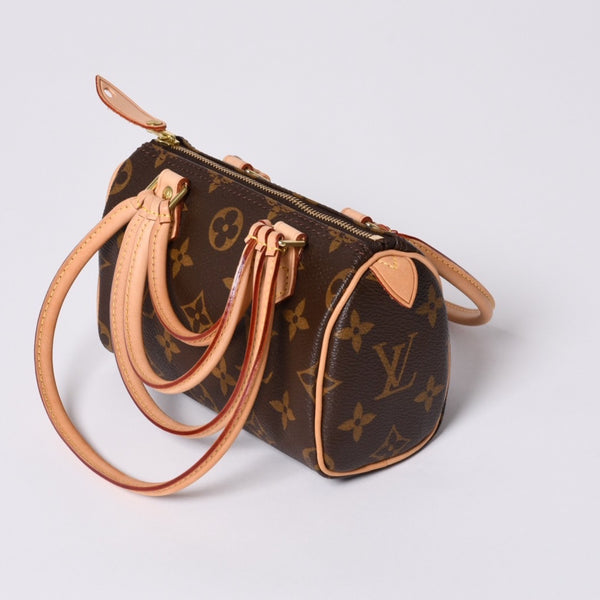 新品同様 LOUIS VUITTON ルイヴィトン COMME des GARCONS 2008年 ミニスピーディ ルイヴィトン ギャルソン ブラウン M40267 中古 4a000102