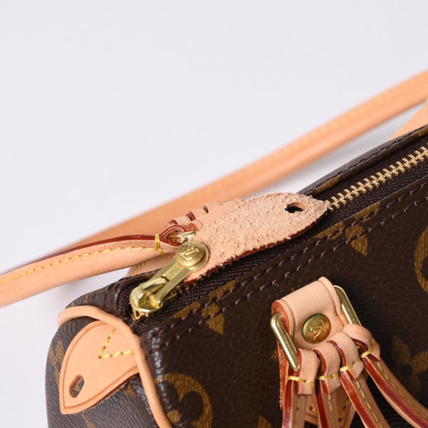 新品同様 LOUIS VUITTON ルイヴィトン COMME des GARCONS 2008年 ミニスピーディ ルイヴィトン ギャルソン ブラウン M40267 中古 4a000102