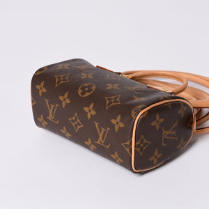 新品同様 LOUIS VUITTON ルイヴィトン COMME des GARCONS 2008年 ミニスピーディ ルイヴィトン ギャルソン ブラウン M40267 中古 4a000102